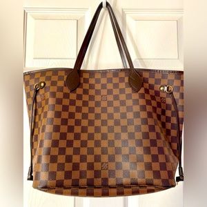 Authentic Louis Vuitton LV Neverfull MM Damier Brown